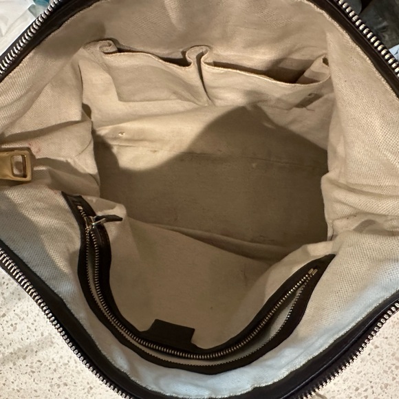 Vintage Gucci Brown Leather Shoulder hobo Bag - Picture 6 of 16